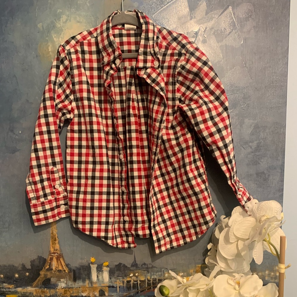 Gymboree checkered Dress Shirt Boys 5T